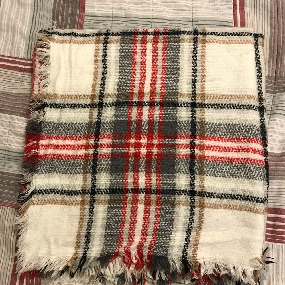 Plaid Blanker Scarf